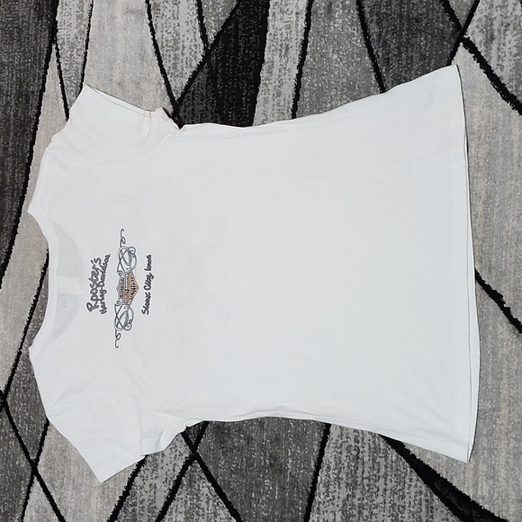 HARLEY DAVIDSON MOTORCYCLE 2010-2012 STUDDED BAR & SHIELD WINGS TEE-SHIRT LARGE - Picture 13 of 16